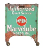 Authorized Marvelube Porcelain Oil Bottle Holder