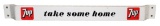 7up Take Some Home Door Push Sign