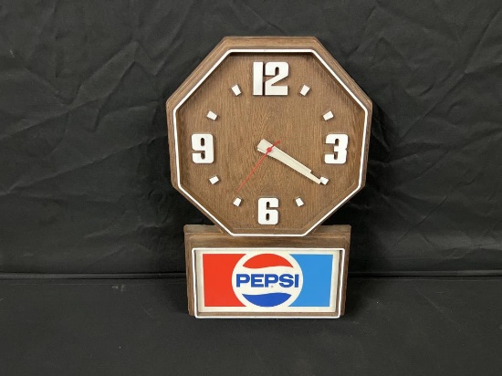 Pepsi Electric Advertising Clock