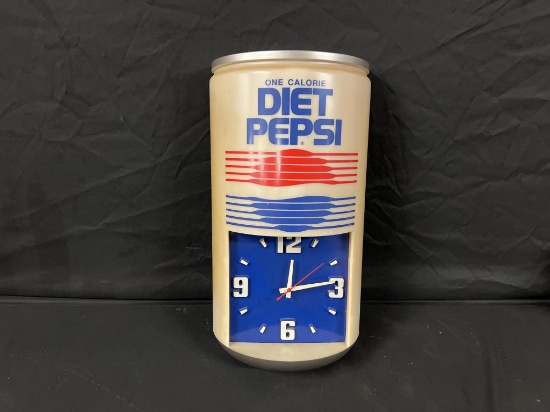 Diet Pepsi One Calorie Can Lighted Clock