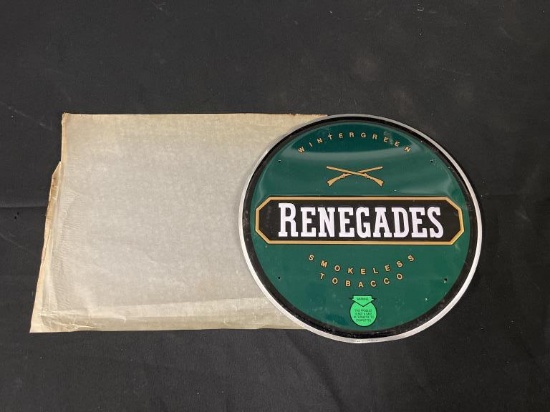 Renegade Smokeless Tobacco Embossed Metal Sign