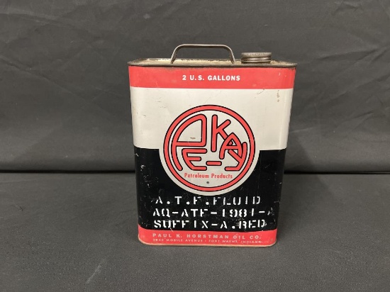 Fort Wayne Indiana Pekay Two Gallon Oil Can