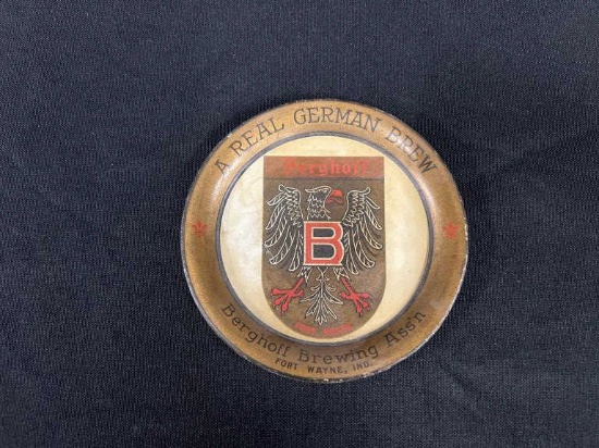 Bergoff Beer Ft Wayne Ind. Tin Tip Tray