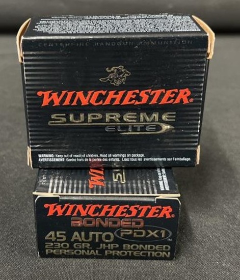 27 Rounds Winchester Bonded 45 Auto PDX1