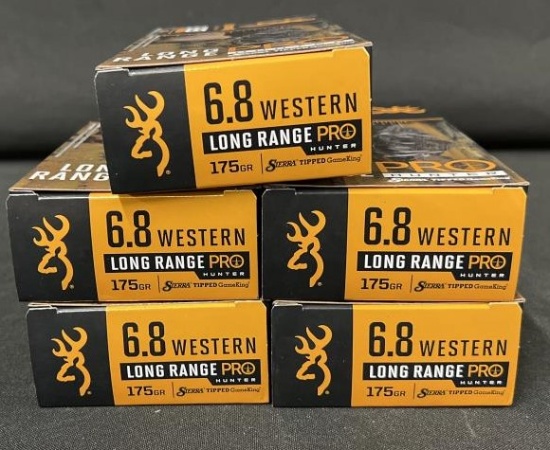 100 Rounds Browning 6.8 Western