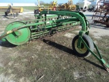 JD 672 Hi-speed rake w/dolly wheel