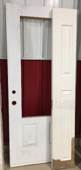 36" EXTERIOR DOOR WITHOUT GLASS + BIFOLD DOOR