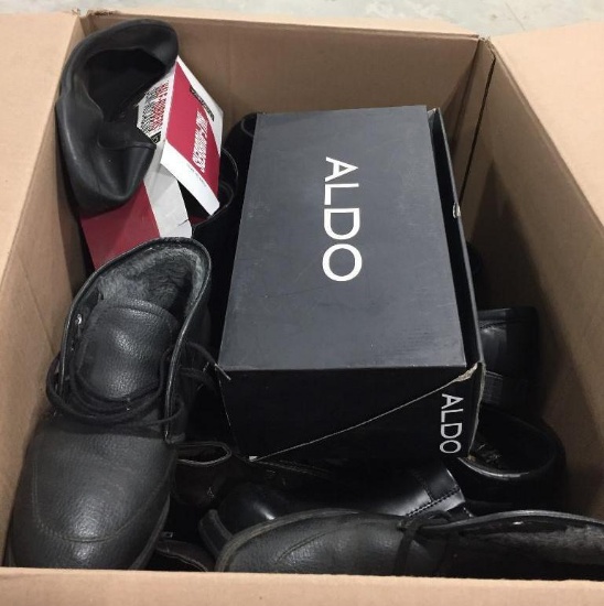 BOX OF SHOES AND BOOTS