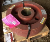 LARGE 5-BELT PULLEY --- SEE SECOND PICTURE FOR DIMENSIONS