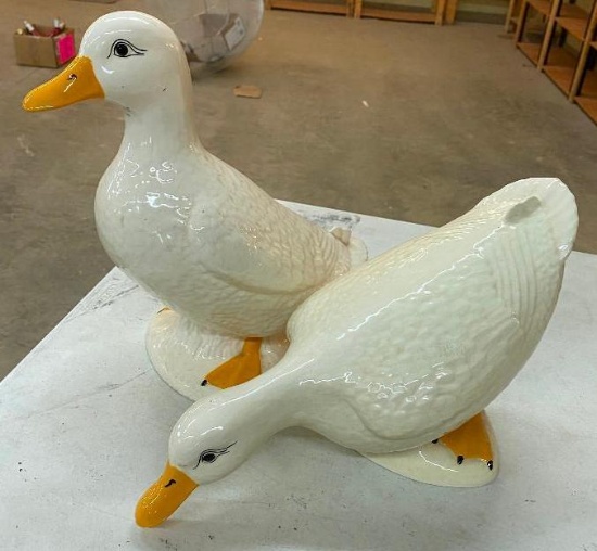 2 CERAMIC DUCKS