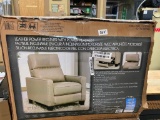 LEATHER POWER RECLINER WITH POWER HEADREST