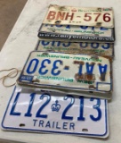 ASSORTED LICENSE PLATES