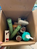 BOX OF ASSORTED BEAUTY PRODUCTS