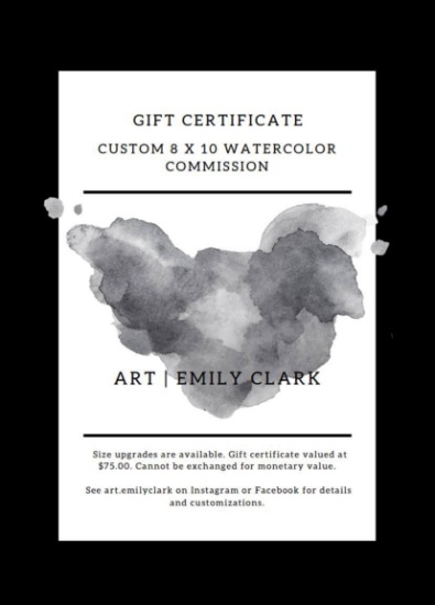 Art by Emily Clark Gift Certificate