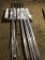 36 PIECES OF 1/2 INCH SOLID ROUND ALUMINUM, 12 FT LONG