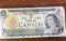 1 CANADIAN OTTAWA 1973 ONE DOLLAR BILL