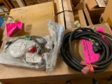 BOX LOT OF WIRES + OTHER ITEMS