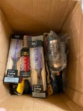 BOX OF HAIR BRUSHES AND COMBS