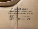 1500 CARDBOARD BOTTOM CELLO BAGS, 170 MM X 320 MM