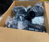 LARGE BOX OF PLUMBING SUPPLIES