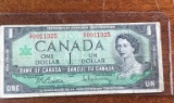 1 CANADIAN OTTAWA 1967 ONE DOLLAR BILL