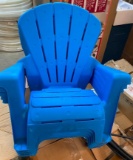 4 KID'S CHAIRS, BLUE