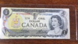 1 CANADIAN OTTAWA 1973 ONE DOLLAR BILL