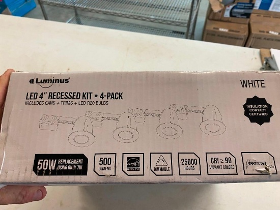 4 PACK OF 4 RECESSED LIGHTS