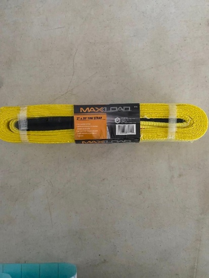 MAX LOAD 2" x 20 FT TOW STRAP- NEW