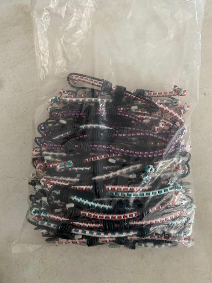 APPROX 50- 3" BUNGEE CORDS- NEW