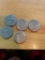 5 ASSORTED YEARS AMERICAN DOLLAR COINS --- ALL FROM 1970s