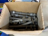 BOX LOT OF ASSORTED BOLTS, WASHERS, AND NUTS