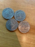 4 OF 1776-1976 AMERICAN DOLLAR COINS