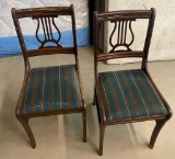 TWO WOODEN CHAIRS