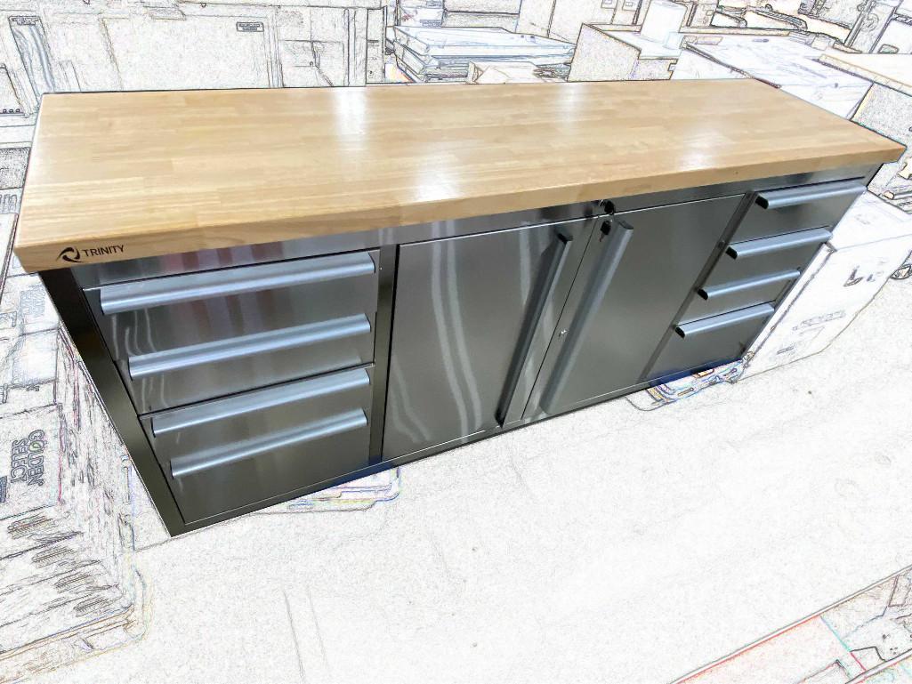 6 FT TRINITY TOOL BOX WITH WORKBENCH Proxibid