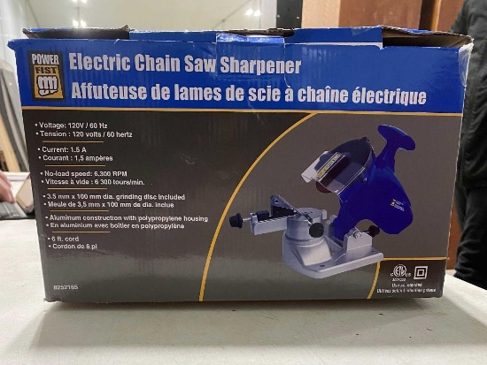 ELECTRIC CHAIN SAW SHARPENER