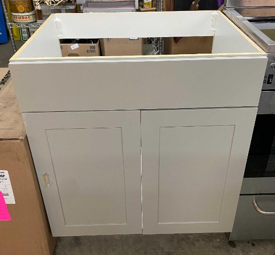 30 INCH BASE CABINET WITH DAMAGED DOOR