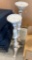 30 IN AND 32 IN METAL CANDLE HOLDER