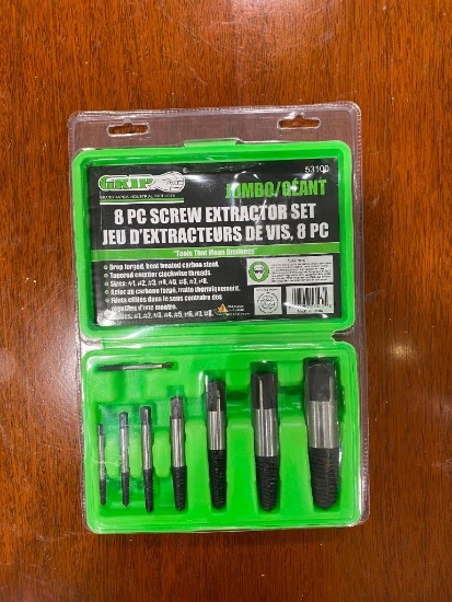 NEW GRIP 8PC SCREW EXTRACTOR SET