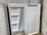 60 IN BATHROOM WALL KIT --- (ONE END WALL SLIGHTLY CRACKED)