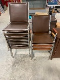 9 CHAIRS --- 3 WITH ARM RESTS 6 WITHOUT