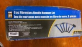 POWERFIST 6PC FIBREGLASS HANDLE HAMMER SET