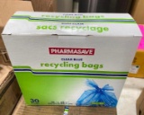 6 BOXES OF PHARMASAVE CLEAR BLUE RECYCLING BAGS
