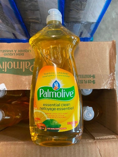 9 828ML BOTTLES OF PALMOLIVE LEMON DISH SOAP