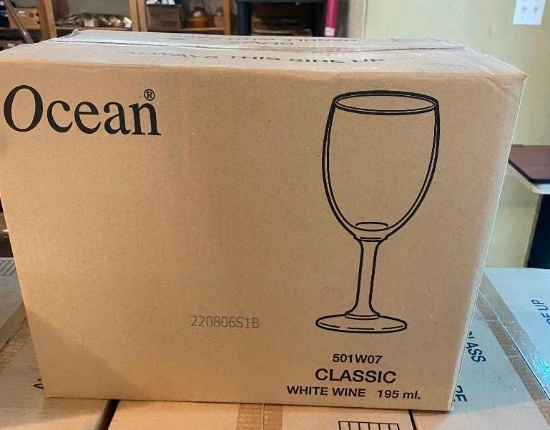 24 OCEAN 195ML WINE GLASSES