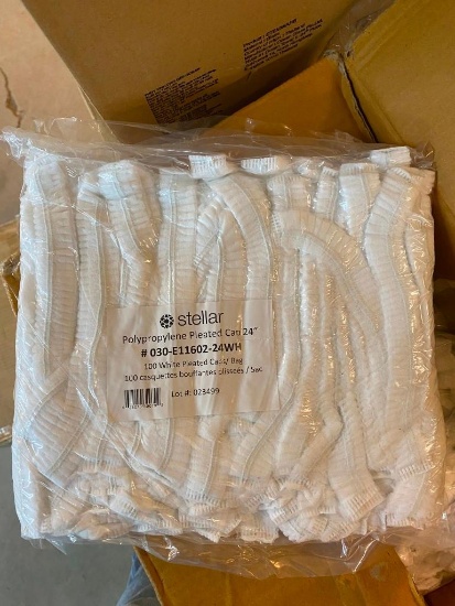 STELLAR POLYPROPYLENE PLEATED CAPS 24IN 1000PCS