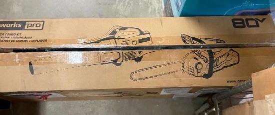 GREENWORKS CHAINSAW AND BLOWER COMBO KIT