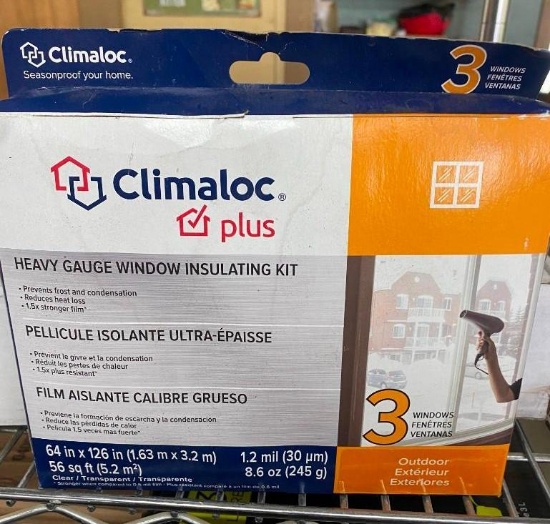 CLIMALOC HEAVY GAUGE WINDOW INSULATING KIT