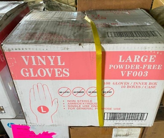 1000 LARGE POWDER FREE VINYL GLOVES