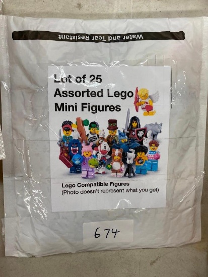 LOT OF 25 ASSORTED LEGO MINI FIGURES